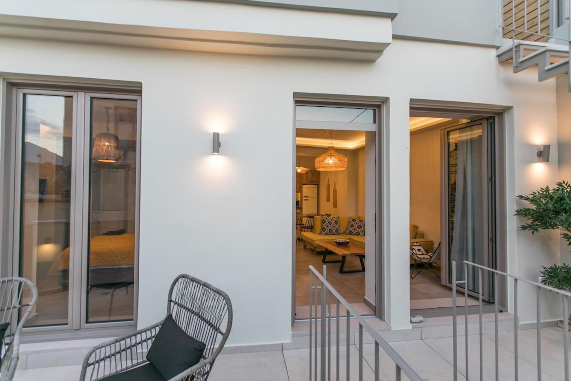 Вилла Ekaterini Luxury House Лефкойя Экстерьер фото