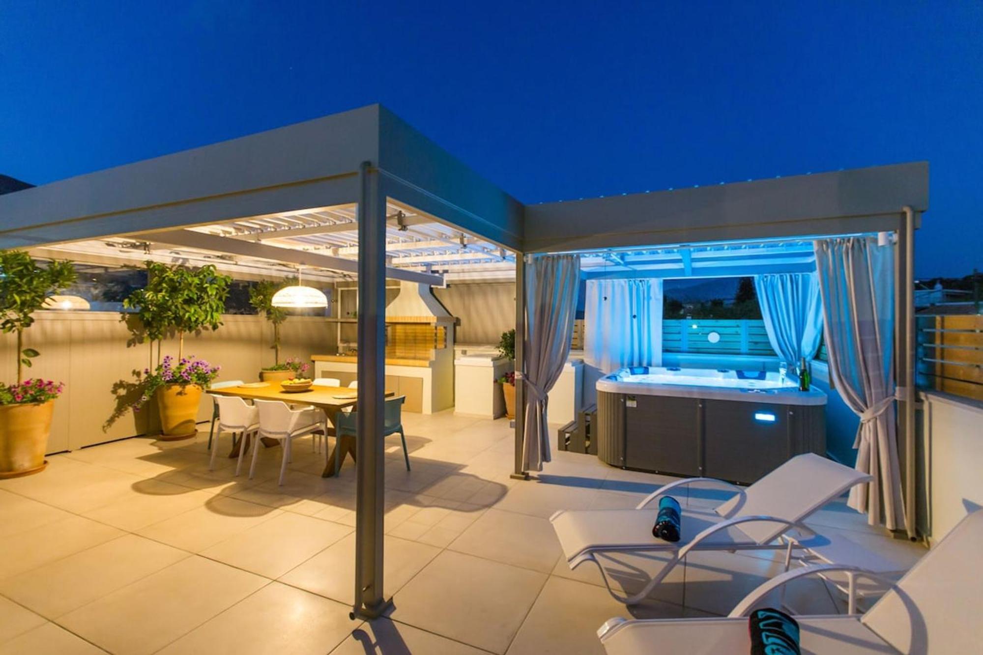 Вилла Ekaterini Luxury House Лефкойя Экстерьер фото