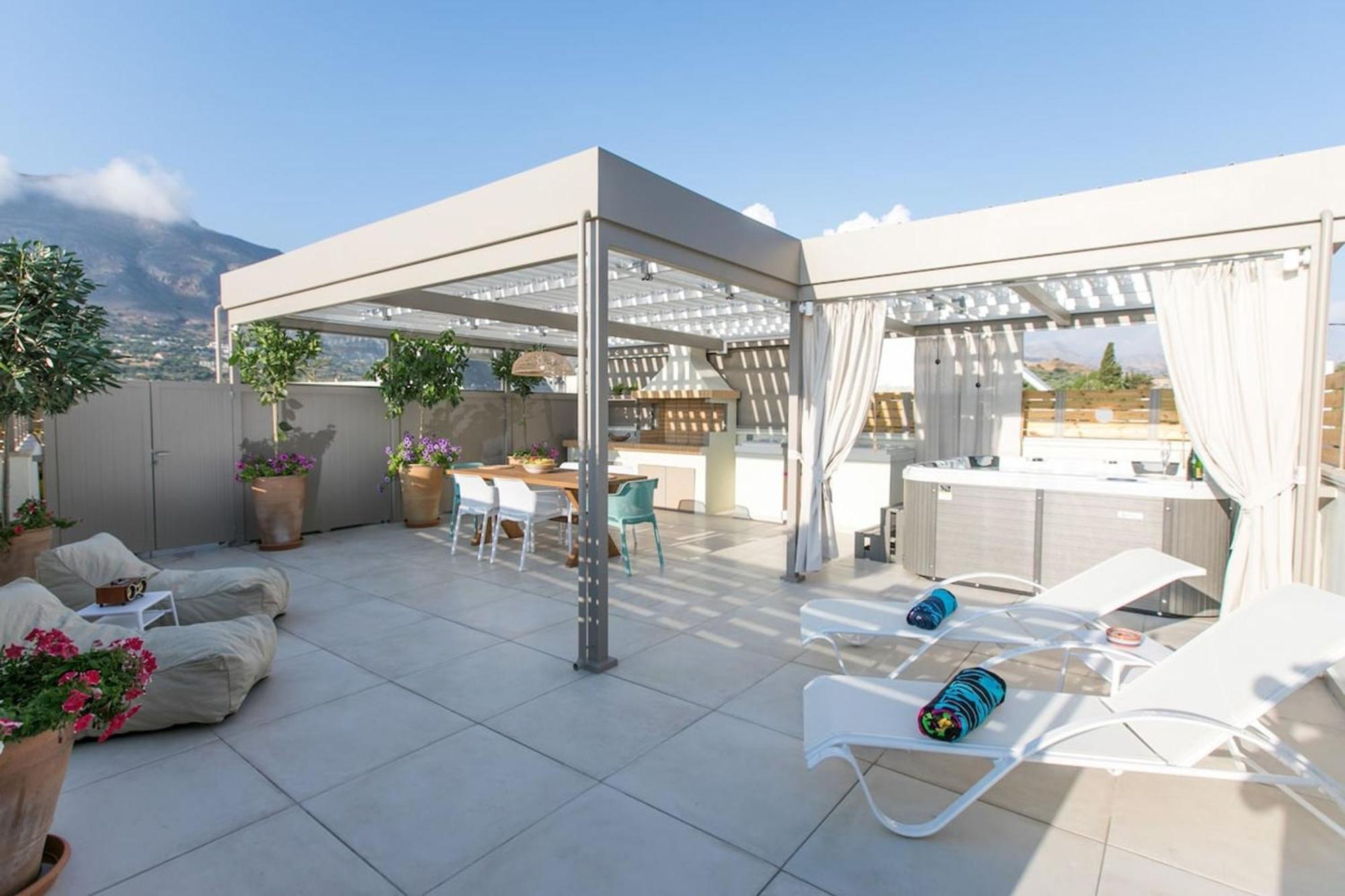 Вилла Ekaterini Luxury House Лефкойя Экстерьер фото